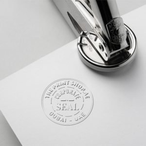 custom embossing stamp making dubai