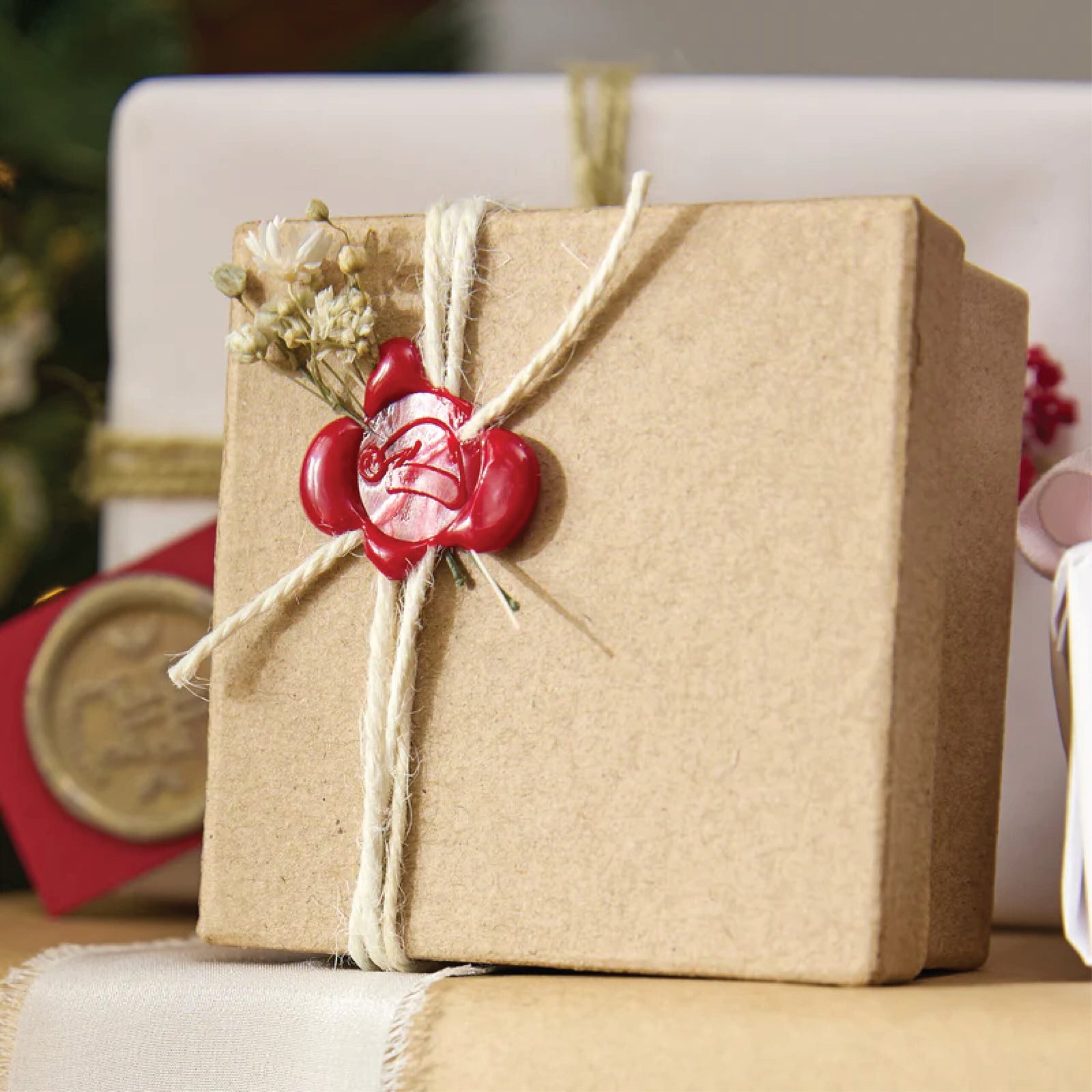 custom wax stamp gift set Dubai - brass stamp handle and sealing wax kit UAE