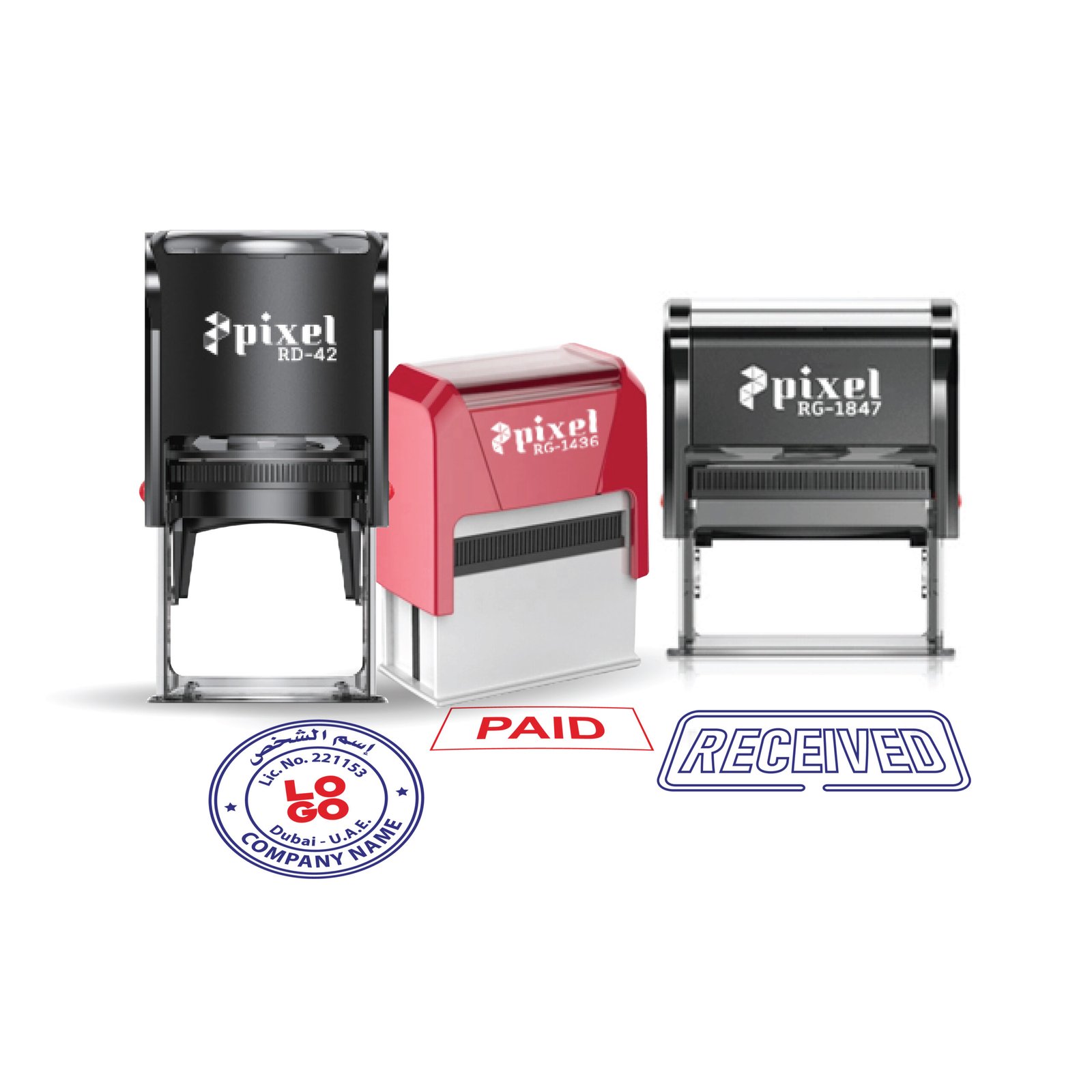 self inking company stamps for business and personal use