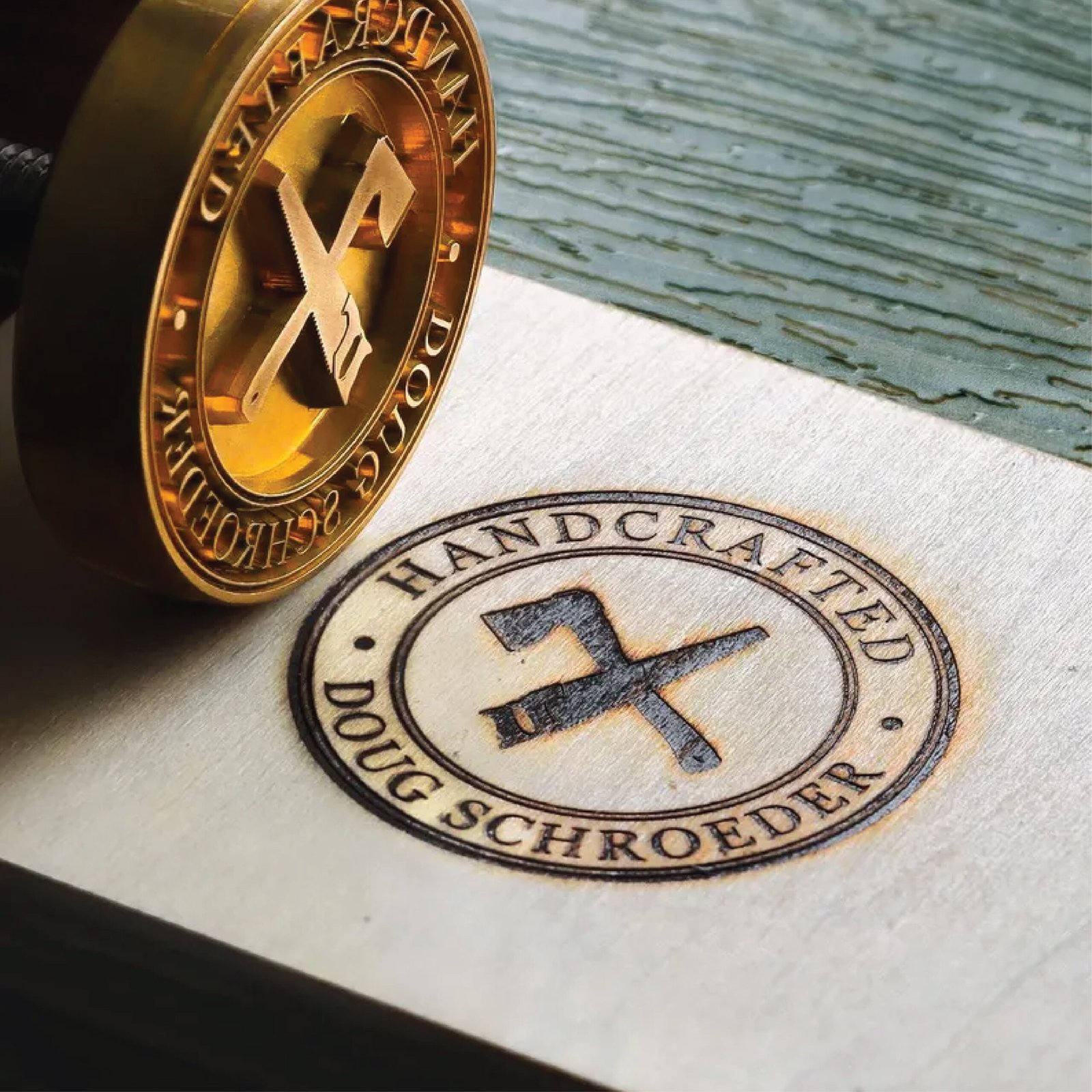 wood burning branding iron Dubai - custom wood heat stamp for packaging and crafts UAE