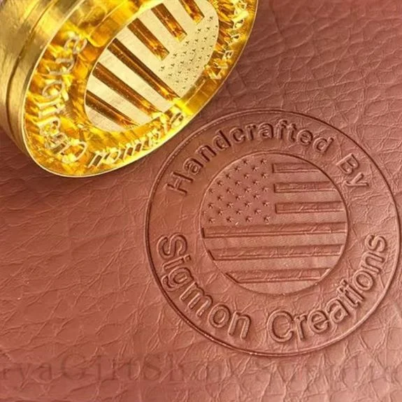 leather branding iron Dubai - custom heat stamp for leather goods bags and accessories UAE